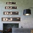 thumbnail image 2 of DJ Vintage Aluminum Street Sign music disc disk jockey club rustic metal tin | Indoor/Outdoor |  24" Wide, 2 of 4