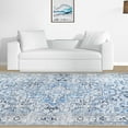thumbnail image 1 of BNM Vintage Medallion Indoor Area Rug, 3' 6" x 5' 6" , Sapphire, 1 of 8