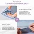 thumbnail image 6 of 22 Momme Silk Pillowcase - Steel Blue, 6 of 10