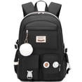 thumbnail image 2 of Mochila escolar Hey Yoo para niñas con lonchera negra de 17.9 pulgadas, 2 of 7