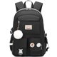 thumbnail image 2 of Mochila escolar Hey Yoo para niñas con lonchera negra de 17.9 pulgadas, 2 of 7
