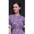 thumbnail image 4 of Bimba Rayon Cabbage Leaves Womens Printed Side Slit SummerDressLong Maxi Gown-Small, 4 of 6