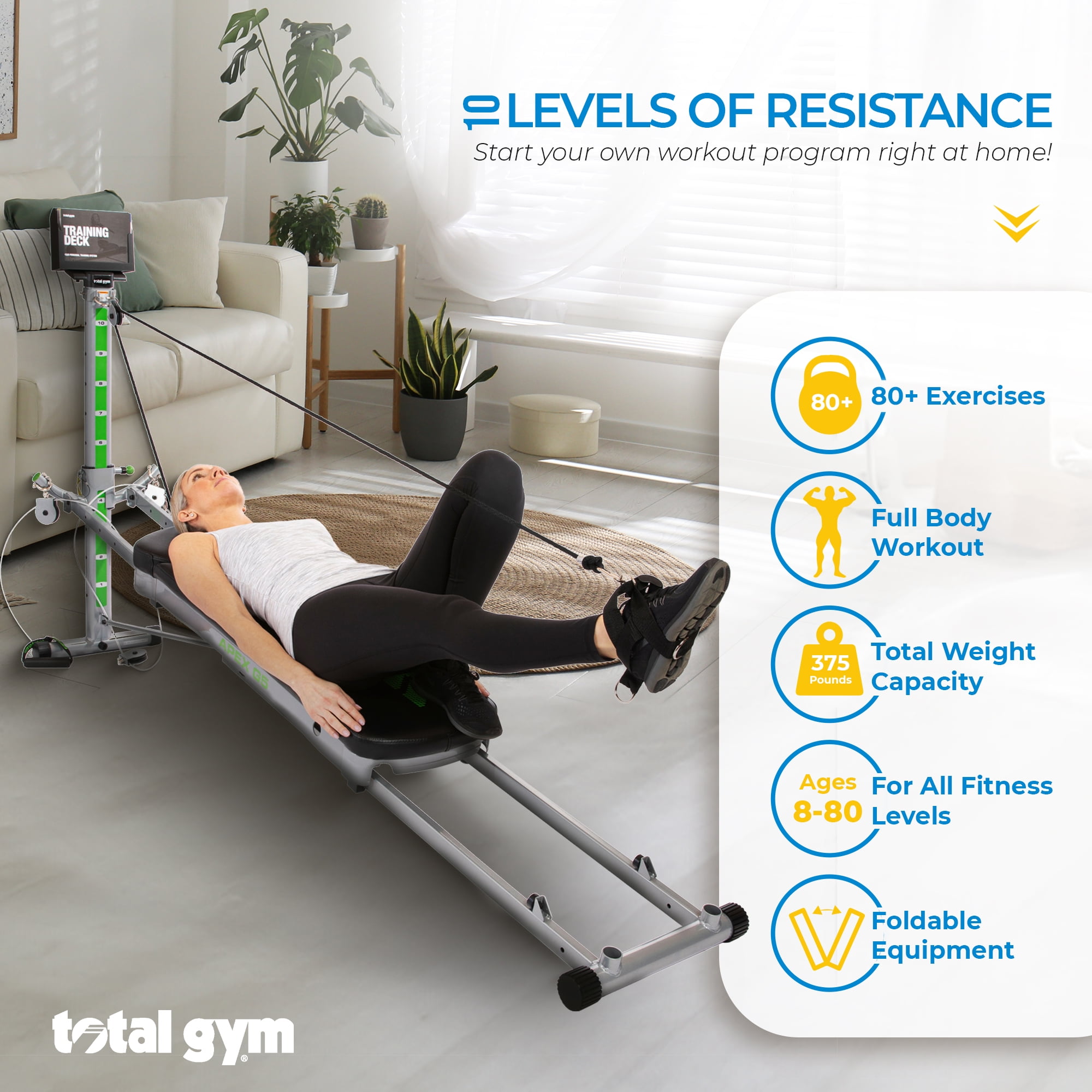 Total Gym APEX G5: Home Fitness Incline Weight Netherlands Ubuy
