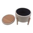 thumbnail image 2 of Ottoman con Almacenamiento Mainstays Beige, 2 of 4