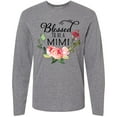 thumbnail image 3 of Inktastic Blessed to Be a Mimi with Pink Flowers Long Sleeve T-Shirt, 3 of 5