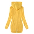 thumbnail image 4 of Puntoco chaqueta de mujer moda mujer bolsillos versátil manga larga con capucha Casual prendas de vestir chaquetas abrigo con cremallera liquidación de Navidad Puntoco Puntoco-1465, 4 of 9