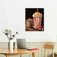 thumbnail image 2 of Nawypu  Canvas Wall Art Classic Old Fashion Film Reels Popcorn Poster Painting Vintage Bar Pub Home Movie Theater Media Room Wall Decor Gallery Canvas Wrapped Artwork, 2 of 4