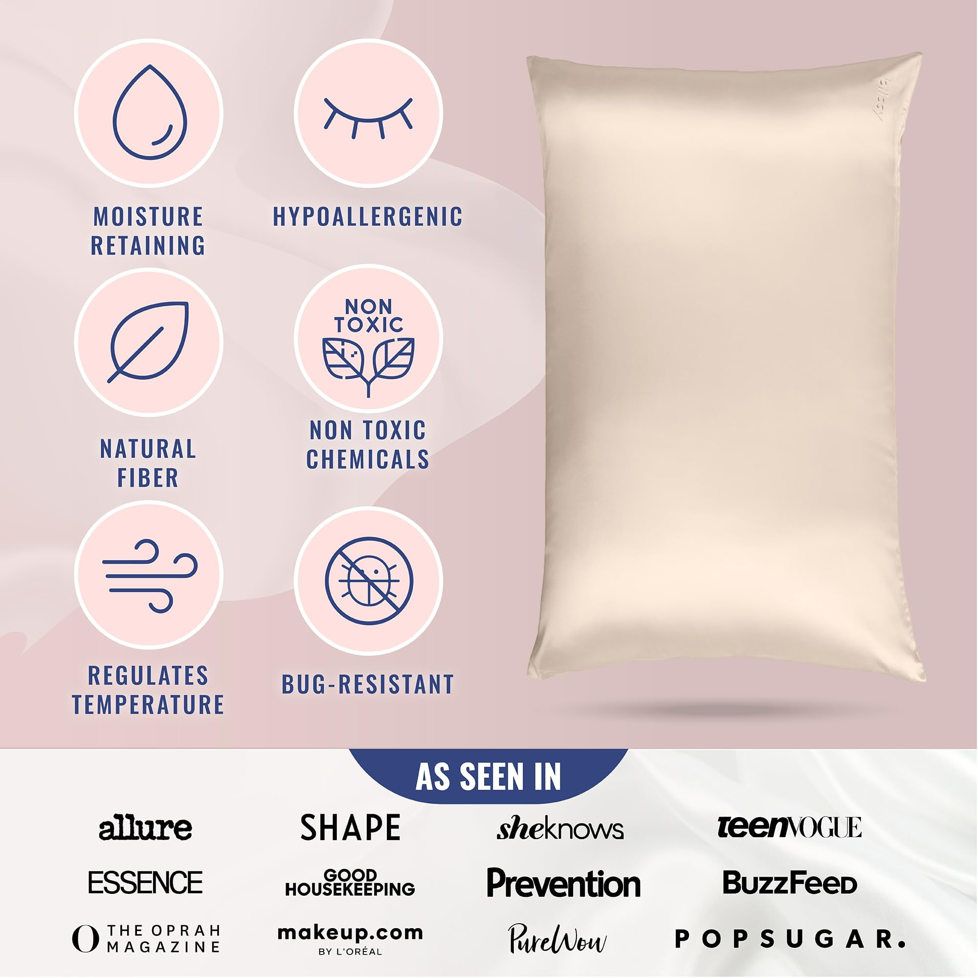 Blissy Silk Pillowcase - King