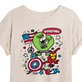 thumbnail image 3 of Marvel The Avengers - USA Sketch - Women's Oversized Graphic T-Shirt, 3 of 5