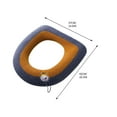 thumbnail image 2 of Gumesh Thickened Fluffy Toilet Seat Cushion - Waterproof Zipper Cover, All-Season Warm Soft Pad, Universal Fit for Round/Oval Toilets | Easy Clean, 2 of 3