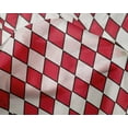 thumbnail image 4 of oneOone Silk Tabby Bright Red Fabric Argyle Check Craft Projects Decor Fabric Printed By The Yard 42 Inch Wide, 4 of 4