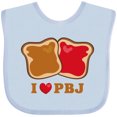 thumbnail image 3 of Inktastic I Love Pbj 2 Boys or Girls Baby Bib, 3 of 4