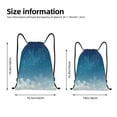 thumbnail image 2 of Fuzoiu Christmas Snowflakes Print Drawstring Backpack for Gym, Travel, Yoga,Sports Sackpack String Bag for Women Men-Medium, 2 of 6