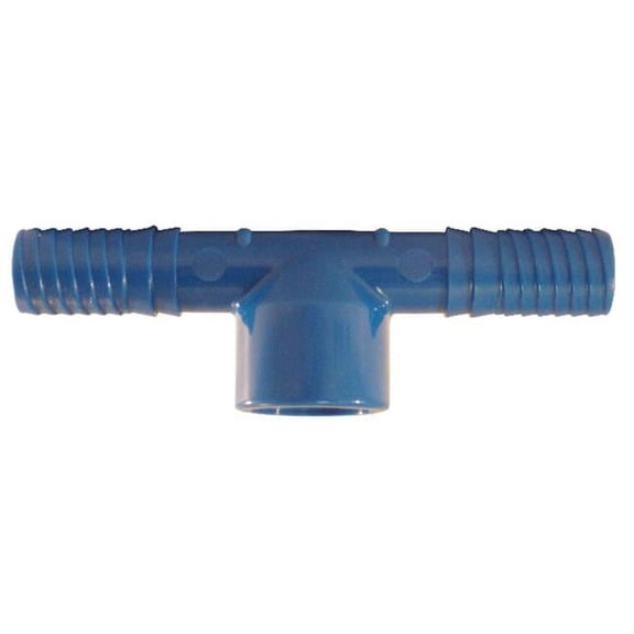 Blue Twisters 4814802 0.5 in. Insert x 0.5 in. Dia. Insert Polypropylene Tee, Blue