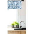 thumbnail image 3 of Ambesonne Paisley Valance Pack of 2, Ikat Style Watercolor, 54"X18", White and Blue, 3 of 4