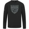 thumbnail image 2 of Men's Levelwear  Black Milwaukee Brewers Mandate Buckler Pullover, 2 of 3