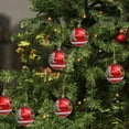thumbnail image 2 of LanSuare 6Pcs Christmas Ball Ornaments, 2.3" Glittering Painted Christmas Plastic Balls, Shatterproof Hanging Ball Ornaments for Xmas Trees, Holiday Scene Decoration(Multicolor), 2 of 7