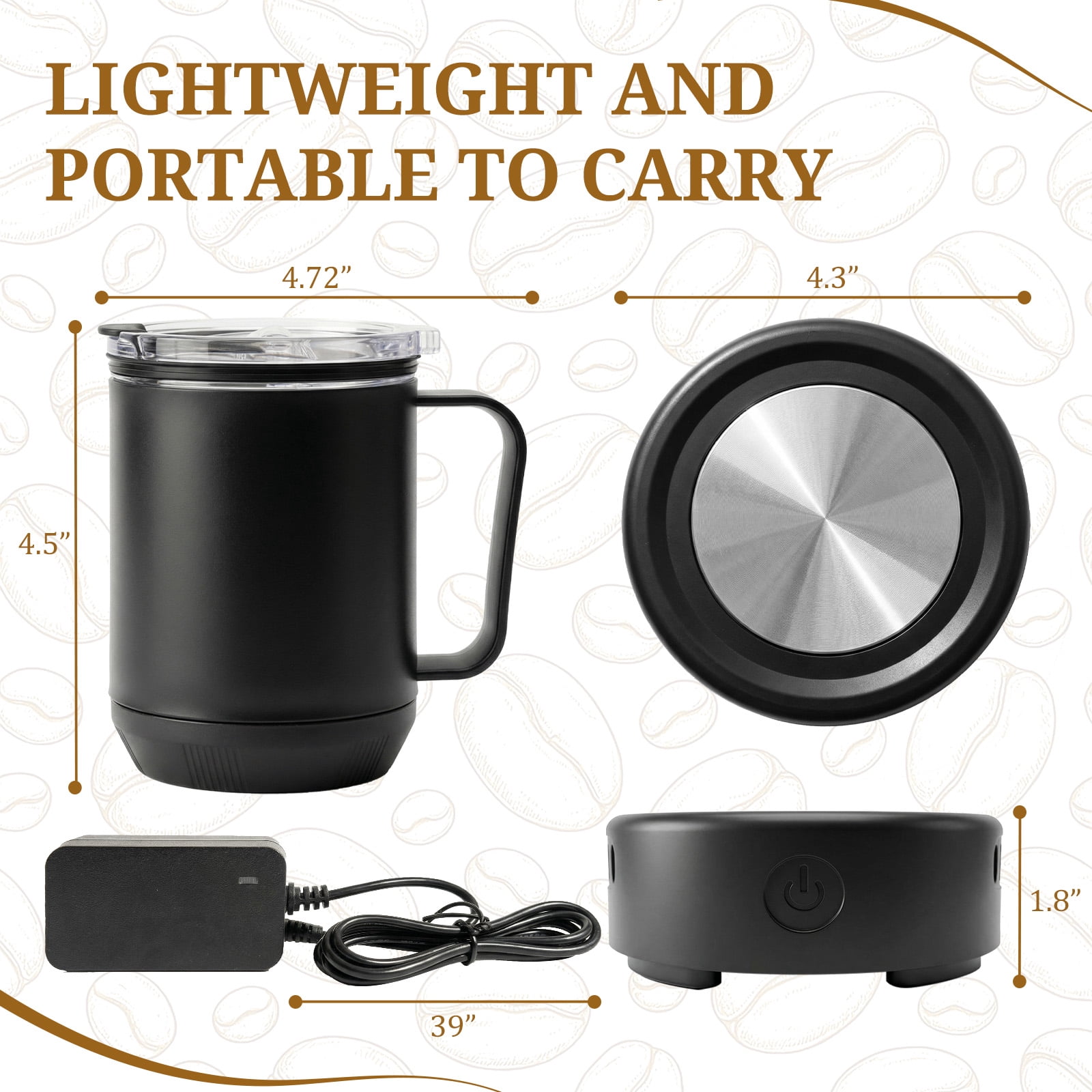Haysky 2 IN 1 Coffee Tea Drinks Mug Warmer Cooler Desktop Heating and Cooling Beverage Plate for Water Milk Beer Cocoa US Plug
