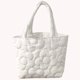 thumbnail image 4 of Bolso Coreano Mujer Algodón Acolchado Sweet Shopper Art Tote Bag (Beige), 4 of 7