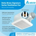thumbnail image 2 of Delta Breez Signature Exhaust Fan w/ Motion & Humidity Sensor, 80/110 CFM, White, 2 of 11
