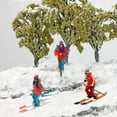 thumbnail image 5 of 3x 1/64 Mini Skiing Figure Table Scene Layout Scenery Accessories Children Toys , A, 5 of 8