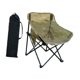 thumbnail image 2 of Silla de campamento silla plegable muebles de exterior transpirables estables con bolsa de almacenamiento para adultos para viajes mochilero de jardín Caqui, 2 of 8
