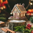 thumbnail image 4 of Festive Gingerbread House 2D Acrylic Stand for Christmas Desktop Decoration and Holiday Cheer, 4 of 6