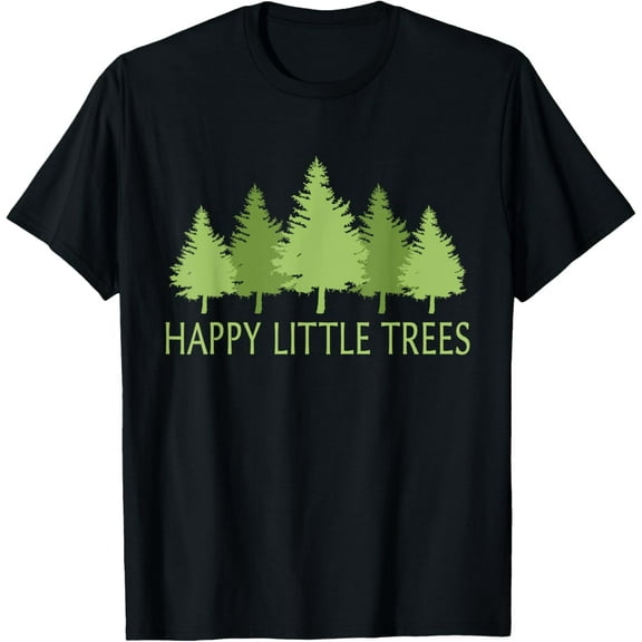 Happy Little Vintage Adorable Forest Funny Outfits Trees T-Shirt