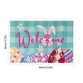 thumbnail image 3 of HongHeng Easter Door Mat for Front Door, Easter Decorations Easter Bunny Eggs Welcome Doormat Non-Slip Washable Happy Easter Outdoor Mat Entry Rug for Indoor Outdoor 15 x 23 Inch, 3 of 6