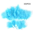 thumbnail image 1 of 300Pcs Colorful Feathers for DIY Craft Wedding Home Party Decorations(Blue), 1 of 5