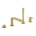 thumbnail image 2 of Grohe Lineare 19577GN1 4-Hole Single-Handle Deck Mount Roman Tub Faucet with 1.75 GPM Hand Shower in Grohe Brushed Cool Sunrise, 2 of 2