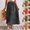 Black, variant on POIUYTR Summer High Waist Skirts for Women Button Slit Ditsy Floral Long Skirt Casual Vacation Skirts