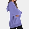 thumbnail image 2 of Lmnyox Oversized Hoodies for Women Solid Fashion Long Sleeve Drawstring Sweatshirts with Pocket Casual Pullover, 2 of 9