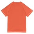 thumbnail image 6 of FORMRS Boys Rash Guard Short Sleeves Swim Shirt Quick Dry UPF 50+ Sun Protection, Sizes 3-12T, Red Colorful Flowers with Dots, 6 of 6