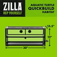thumbnail image 4 of Zilla Aquatic Turtle QuickBuild Habitat 30”x12”x13.5”, 4 of 12