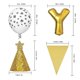 thumbnail image 2 of Banner de globos de cumpleaños (letras doradas en 3d) decoración de fiesta inflable, 2 of 4