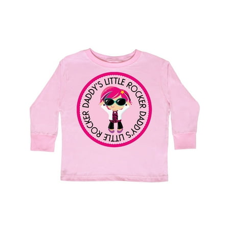 

Inktastic Daddys Little Rocker Girl Gift Toddler Toddler Girl Long Sleeve T-Shirt