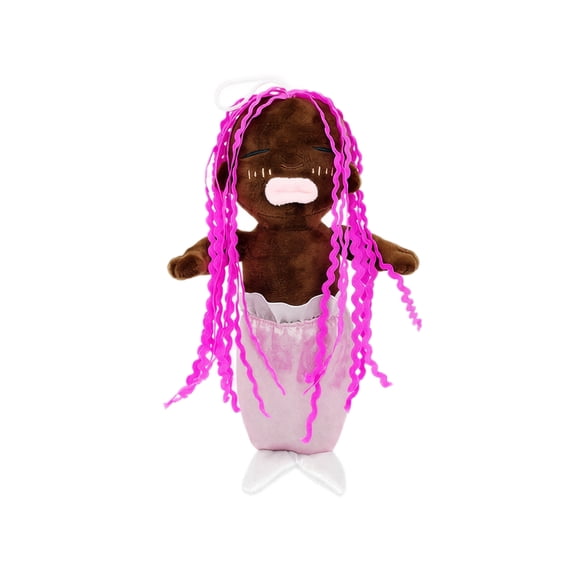 22cm Soft Plush Mermaid Doll Long Braided Hair Stuffed Toy for Kids Collectors Gift
