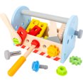 thumbnail image 1 of Juego de herramientas para llevar Juguete de madera, juego de simulación, construcción de madera resistente, promueve múltiples habilidades de desarrollo ShuxiuWang 8390613610584, 1 of 1