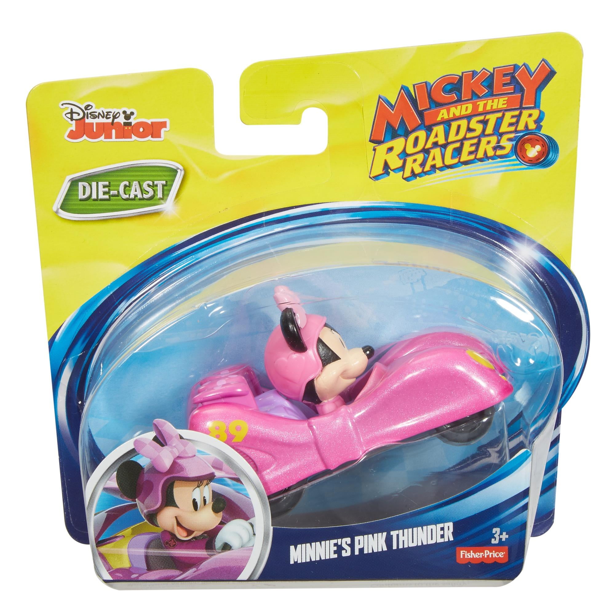 Disney Junior Mickey and The Roadster Racers Die-cast Minnie's Pink Thunder for sale online 