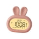 thumbnail image 4 of Digital Alarm Clock Snooze Clock Control táctil, , 3 Snooze, 12H 24H, Desktop Bunny Night Light para , Rosado Soledad Despertador digital, 4 of 10