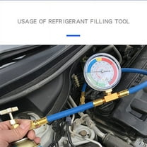 Car Refrigerant Charging Pipe with Measuring Gauge Car Air Conditioner Tools Freon R134 Air Conditioning Recharge Hose