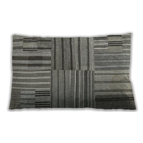 Ahgly Company Indoor Rectangular Contemporary Lumbar Throw Pillow, 13 inch by 19 inch