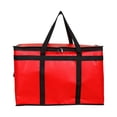 thumbnail image 1 of Bolsa aislante para entrega de alimentos, bolsa de comestibles para comida fría y caliente, calentador de alimentos, bolsa térmica para restaurante, Rojo, 1 of 8