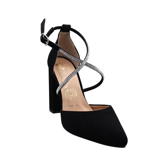 zapatilla de vestir para dama color negro león 114negroBuck