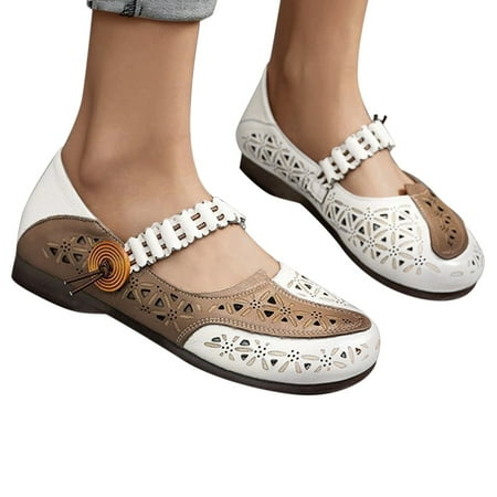 

Cathalem Wedges for Women Formal Fashion Womens Breathable Lace Up Shoes Heels Casual Sandals Women Fashion Shoes Casual White 9