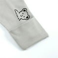 thumbnail image 6 of WIBACKER Baby Cotton Long Pajamas with Mittens Cuff for Boys 2 Way Zipper Both Footed and Footless Sleepers, 6 of 10