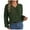 Army Green, variant on Buigttklop Sweaters for Women Women'S Casual V-Neck Button Hollowed Out Lantern Sleeve Top