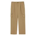 thumbnail image 6 of Qgtaibl Cargo Pants for Men Big and Tall Elastic Waist Button Work Pant Lightweight Running Jogging Workout Athletic Pants with Multi-Pockets Khaki (Mens 2X), 6 of 9