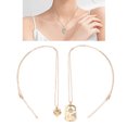 thumbnail image 4 of Collar Con Colgante, Aleación, Buen Regalo, Significado Profundo, Protección Contra El óxido, Collar De Trébol Para Uso Diario Para Amantes OTVIAP Oro, 4 of 8